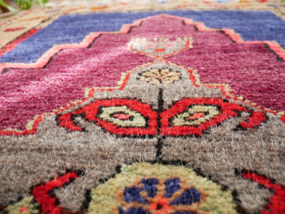 ヴィンテージターキッシュラグ オーバーダイラグ トルコラグ