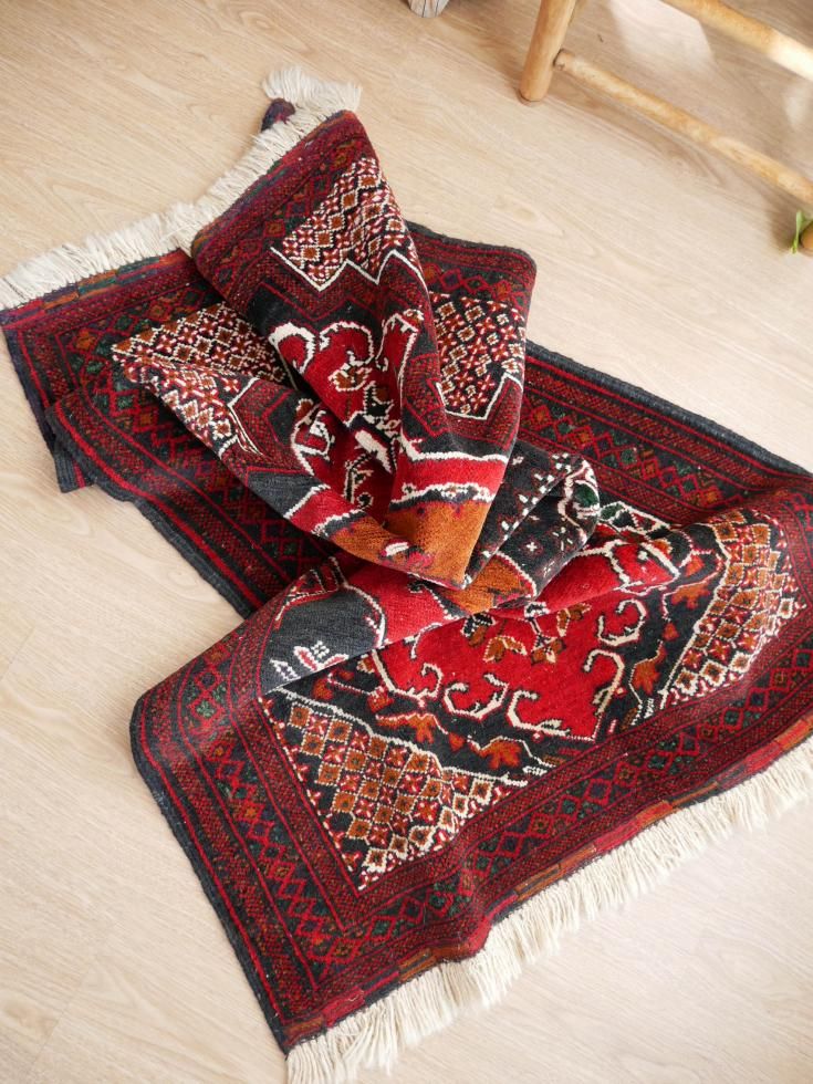 オールド絨毯 ヴィンテージラグ トルクメン チュワル トルクメン