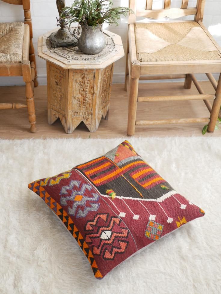 オールドキリムクッションカバー ヤストゥック オールドカーペット