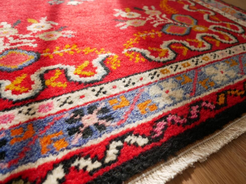 ヴィンテージターキッシュラグ オーバーダイラグ トルコラグ