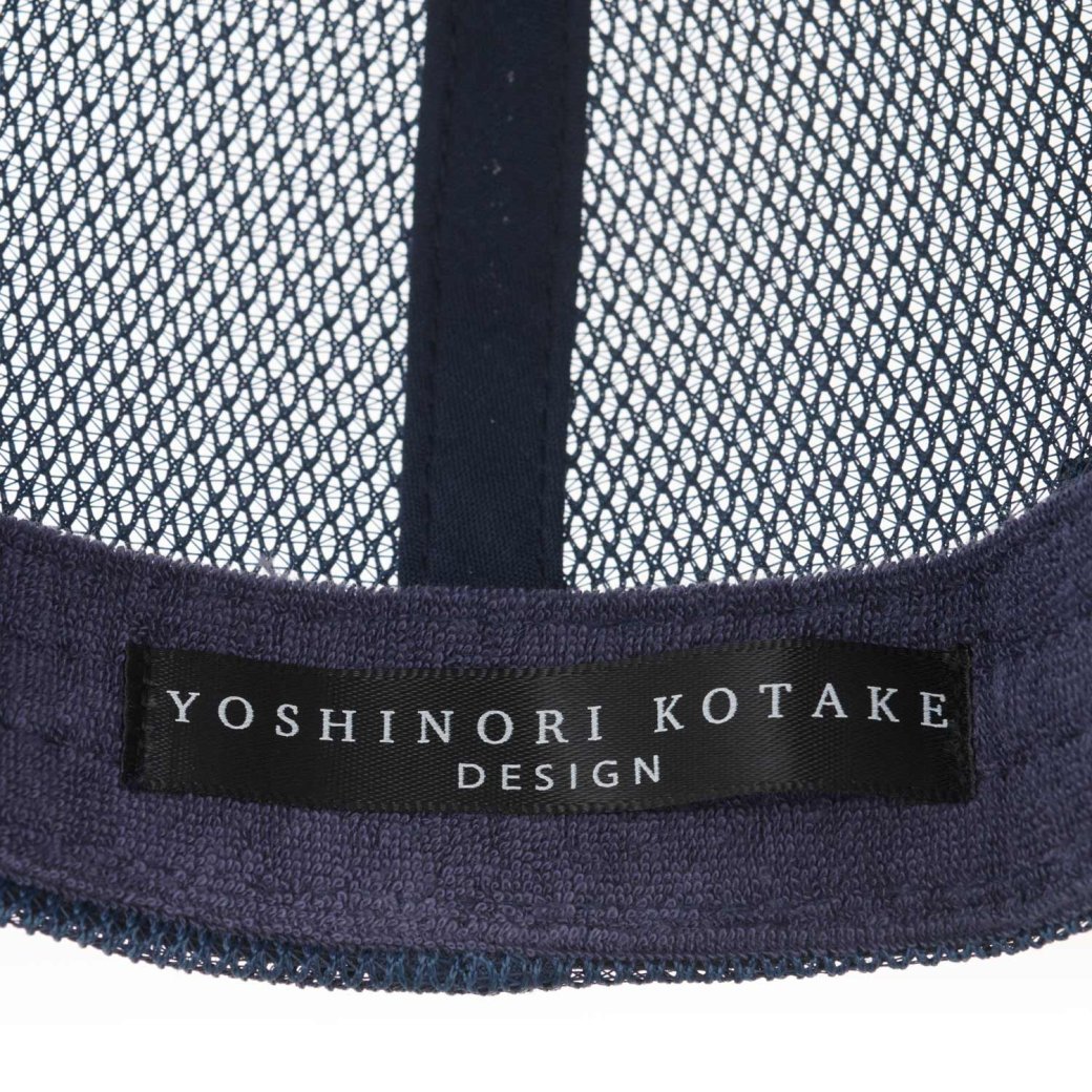 ヨシノリコタケ 444 ネイビーブルーのツイールに迷彩スター3D刺繍 正規品