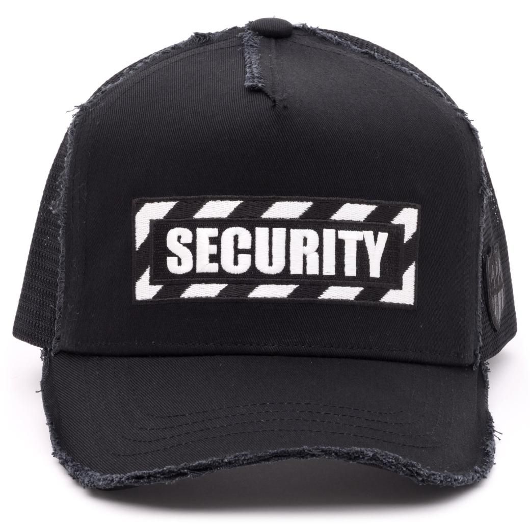 YOSHINORI KOTAKE キャップ 刺繍｜YKD-SECURITY BLK BLK WHT