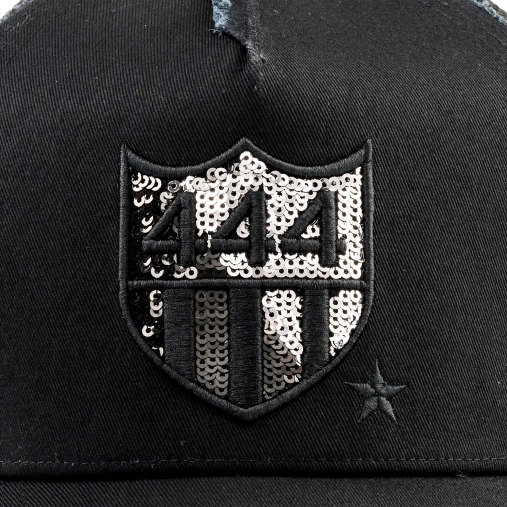 YOSHINORI KOTAKE 444キャップ 刺繍｜YK3DSP-444☆ BLK BLK SIL