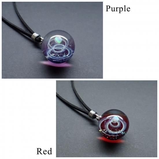 宇宙ガラス　ネックレス　＋α plusalpha 宇宙ガラスネックレス