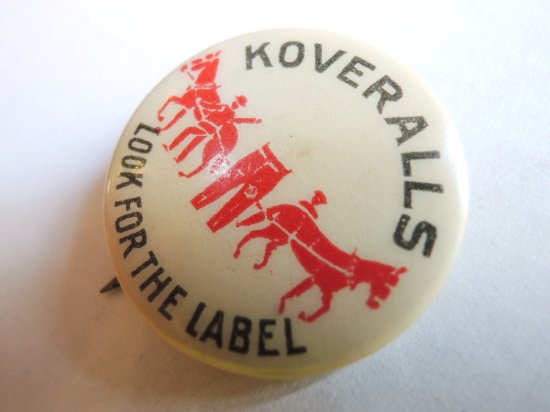 1920's LEVI's PINBACK BUTTONs - container