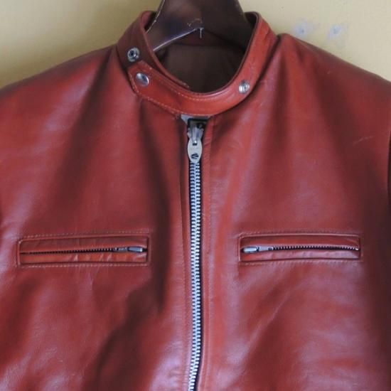 1970's BRIMACO Redish-Brown Leather Single Riders Jacket 1970's BRIMACO Redish-Brown Leather Single Riders Jacket