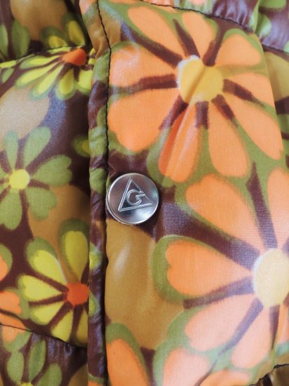 1970's GERRY FLOWER-PRINTs DOWN JACKET - container