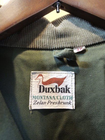 1960's Duxbak MONTANA CLOTH Hunting JACKET - container