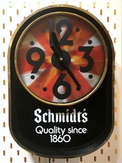 1970's Schmidt's advertising CLOCK