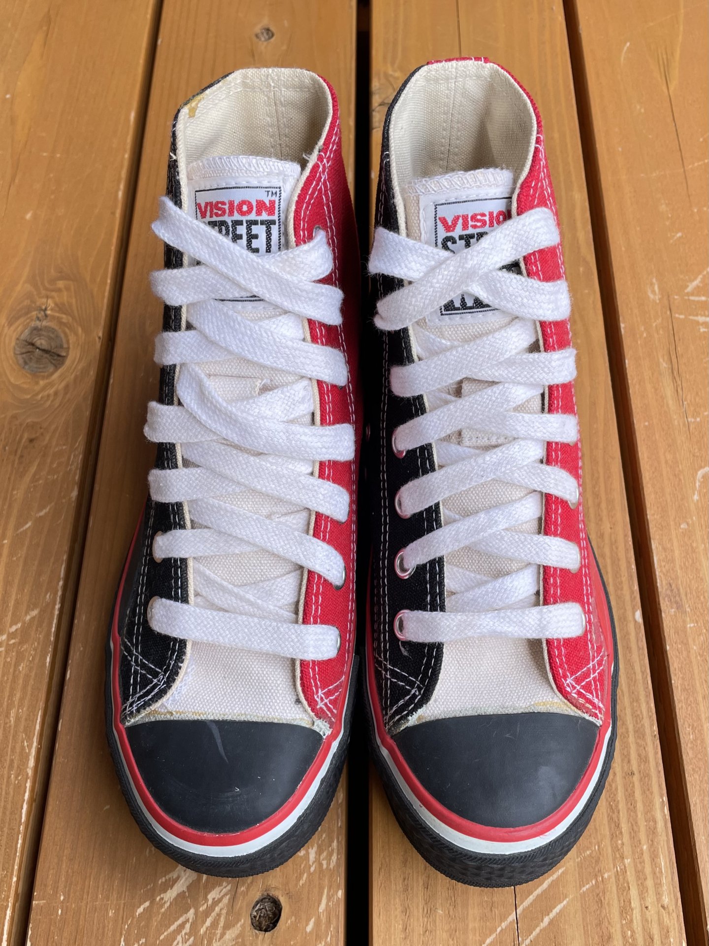 1980's "VISION STREET WEAR" CANVAS SHOES DEADSTOCK - container