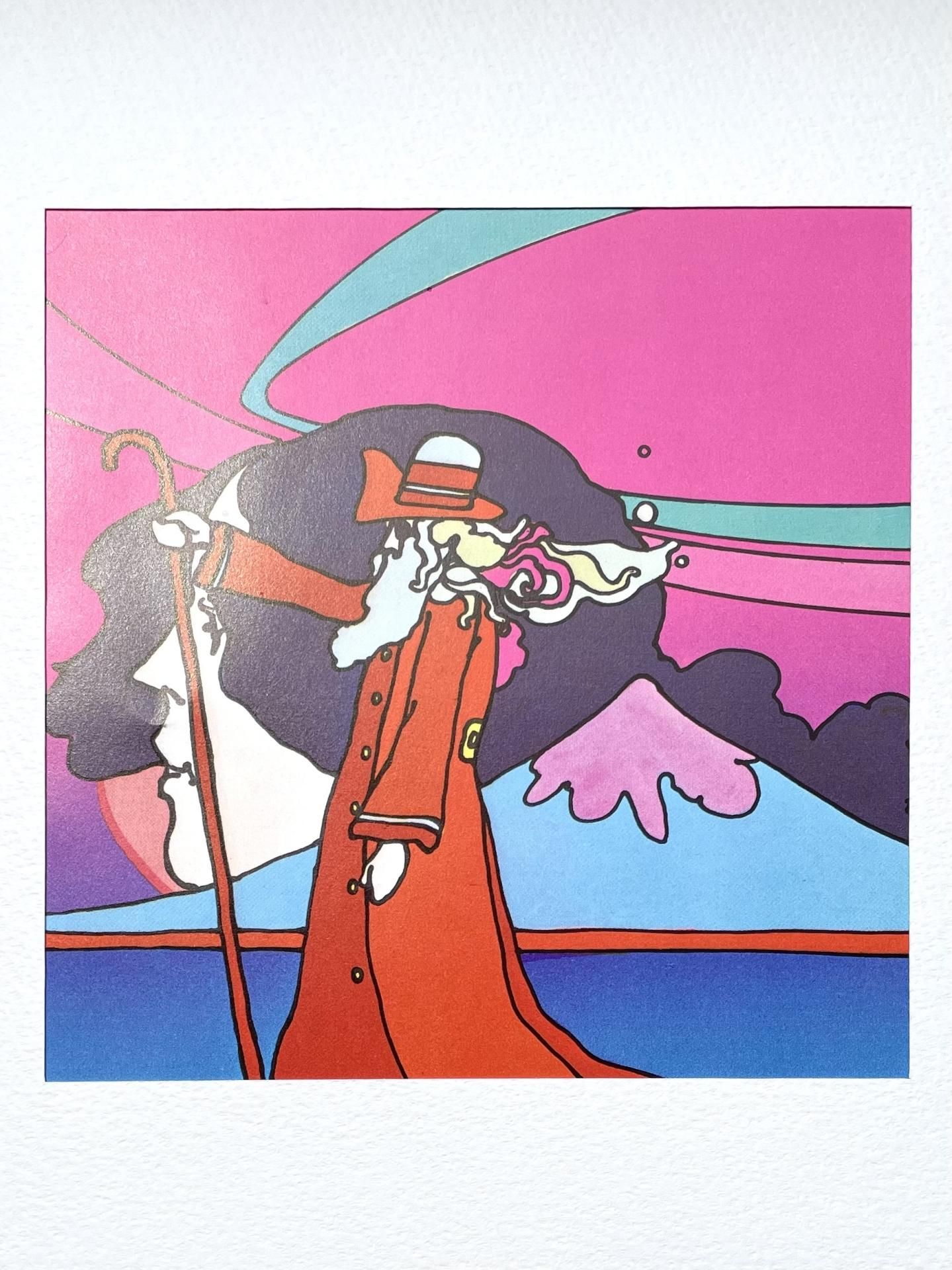 ピーターマックス　ビンテージポスター こんにちは☁️ 本日額装が完了した、『ピーターマックス』の大判