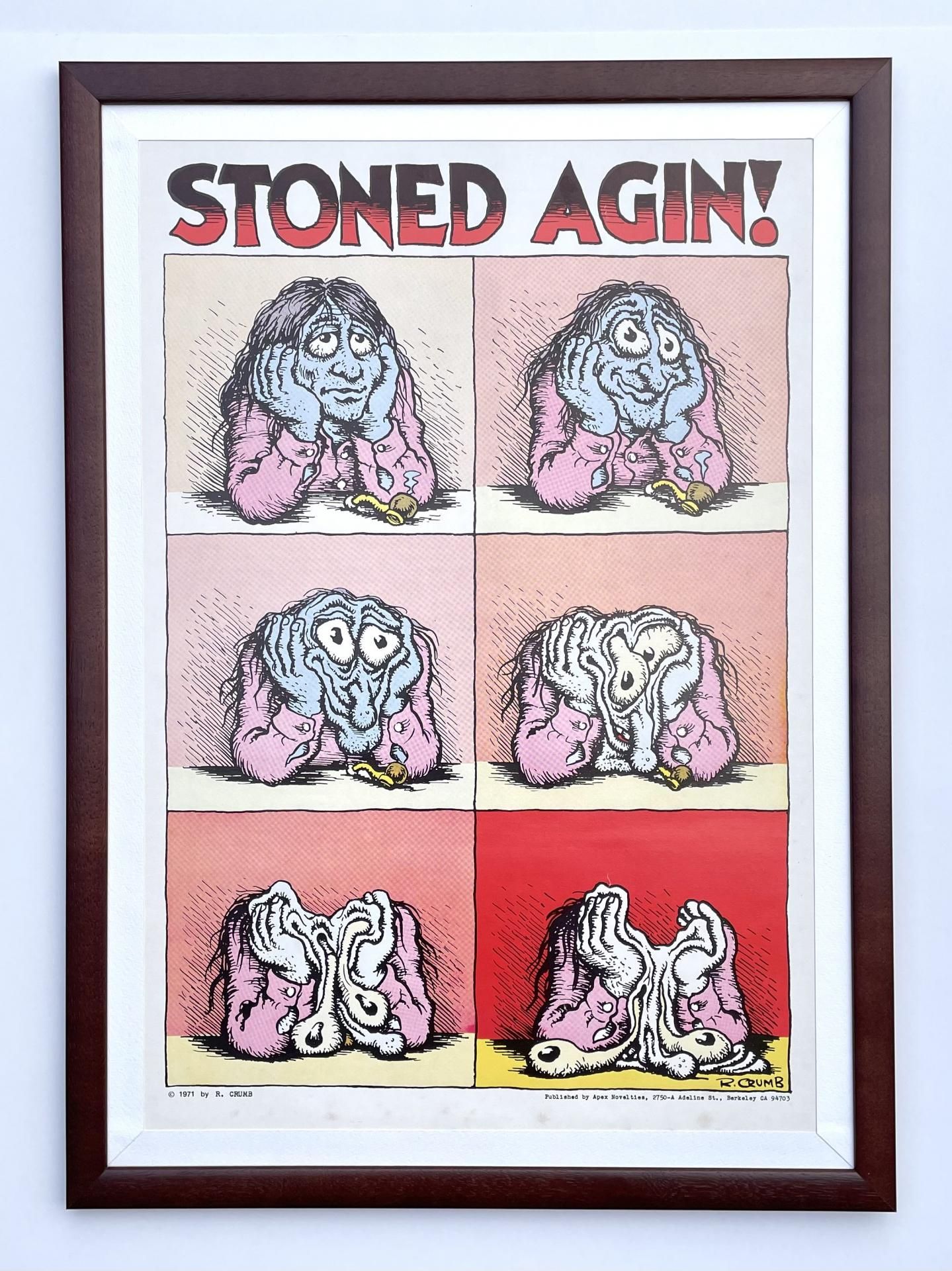 ロバートクラムstoned agin! Robert crumb ポスター