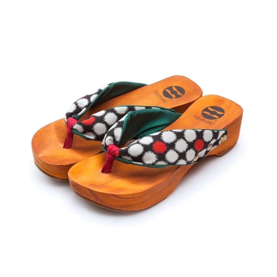 激レア　TAMAKI× JAN JANSEN 下駄　環　桐　木　ウッド　サボ TSUBAME 町娘 - tamaki｜美しい姿勢へ導く木の履物【下駄とサボの