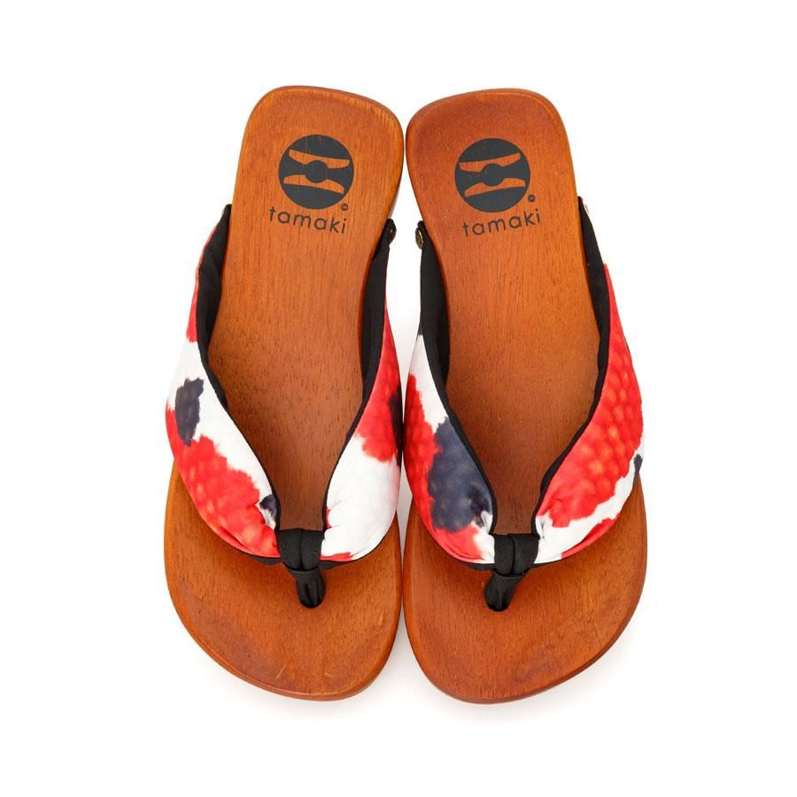 TSUBAME 錦鯉 大正三色 - tamaki｜美しい姿勢へ導く木の履物【下駄と