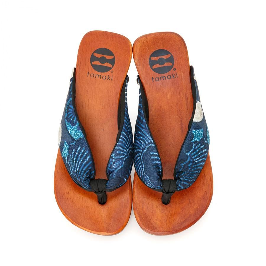 激レア　TAMAKI× JAN JANSEN 下駄　環　桐　木　ウッド　サボ TSUBAME 南風 - tamaki｜美しい姿勢へ導く木の履物【下駄とサボの