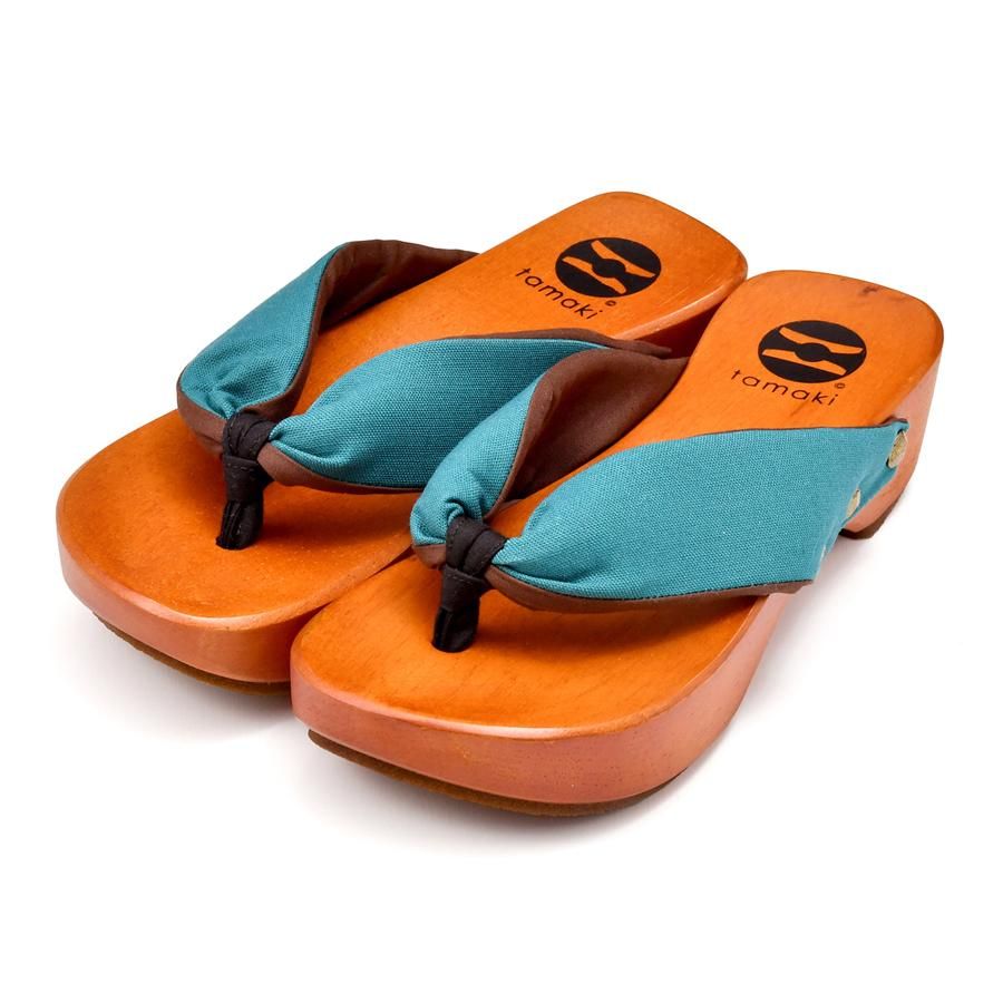 TSUBAME 緑青 - tamaki｜美しい姿勢へ導く木の履物【下駄とサボの