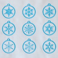 ワンコイン・デザインPack24（雪の結晶オーナメント9種類）