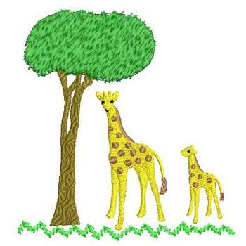 ワンコイン デザインpack35 きりんの親子 8種類 ワンコイン デザインpack35 きりんの親子 8種類
