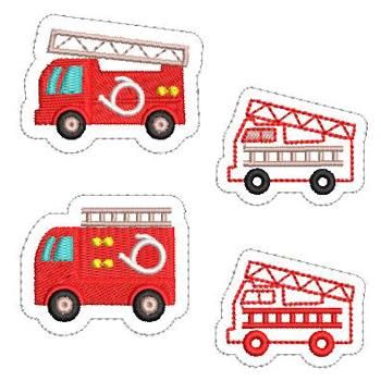 ワンコイン デザインpack43 消防車a ４種類