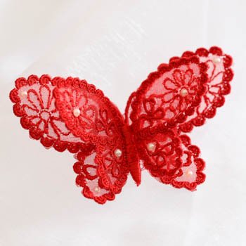 オーガンジー立体刺繍の蝶々セット（18種類×各3サイズ 全54種類 ）制作