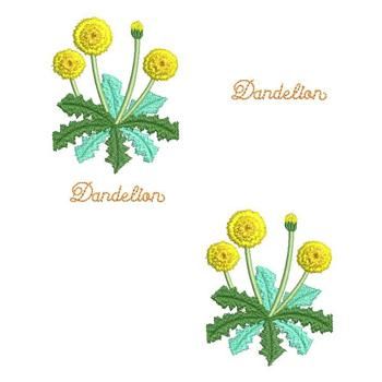 ワンコイン・デザインPack93（たんぽぽ 3種類）刺繍データ