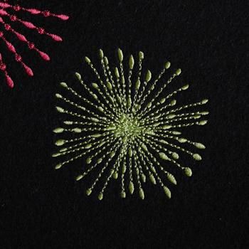 ワンコイン・デザインPack107（花火(fireworks) 6種類）刺繍データ