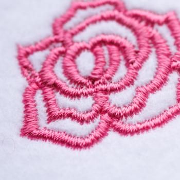 ワンコイン・デザインPack133（オーガンジー薔薇 6種類）刺繍データ