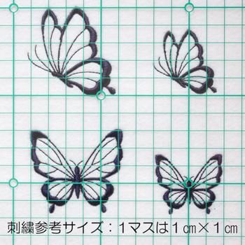 黒い刺繍ジャケット 花と蝶のデザイン ジャケット・アウター
