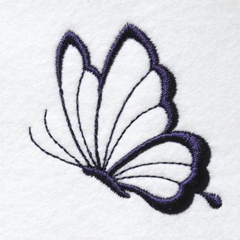 ワンコイン・デザインPack142（蝶々A）４種類 刺繍データ