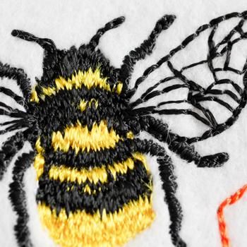 ワンコイン・デザインPack156（みつばち）3種類 刺繍データ
