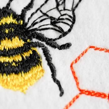 ワンコイン・デザインPack156（みつばち）3種類 刺繍データ