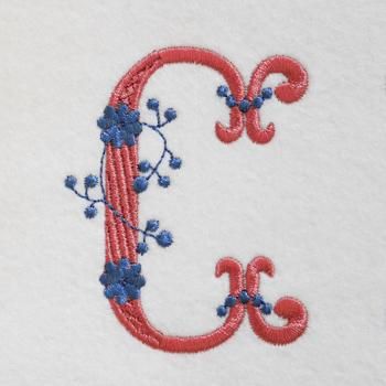 A1アルファベットのイニシャル刺繍 アルファベット文字26種類 刺繍データセット