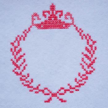 ロラライハリスデータ刺繍　エンブクロス生地　刺繍　ハンドメイド ロラライハリスデータ刺繍 エンブクロス生地 刺繍＆キーホルダー