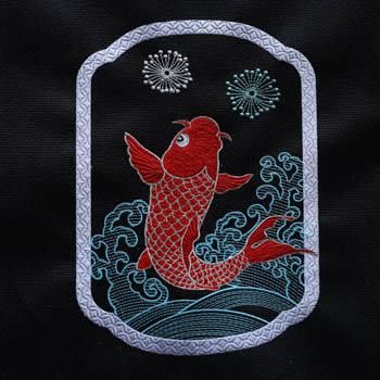 昇鯉（しょうり）A ,B 特別セット 【総刺繍の鯉&アップリケ刺繍の鯉