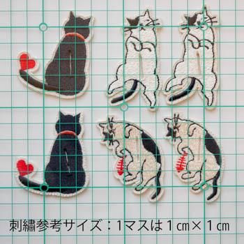 ワンコイン・デザインPack257（ボタンフックA ねこちゃん）6種類