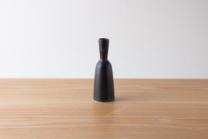 Flower vase | 丸一輪挿し 鉄釉