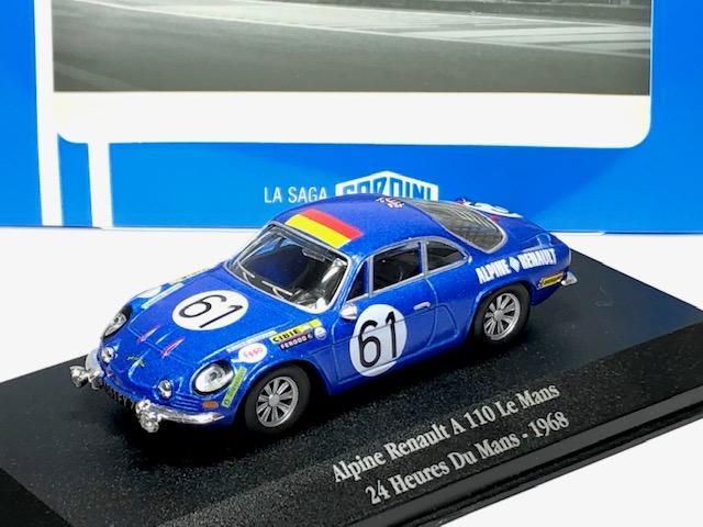 直輸入品】ATLAS 1/43 アルピーヌルノーA110 #61 ルマン1968 直輸入品】ATLAS 1/43 アルピーヌルノーA110 #61 ルマン1968