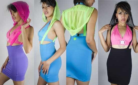 cyberdog ドレス CYBERDOG : Hooded Brace DRESS - サイバーファッション→ルーム