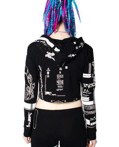 CYBERDOG : NEO FUTURE CROP L/S - サイバーファッション CYBERDOG : NEO FUTURE CROP L/S - サイバーファッション