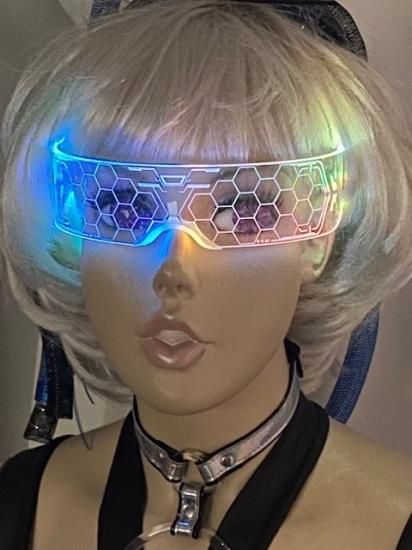 サイバーパンク LED ライトアップ サングラス サイバーパンク LED ライトアップ サングラス