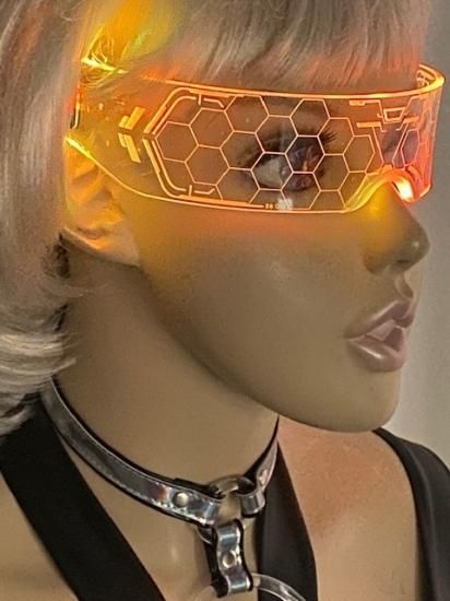 サイバーパンク LED ライトアップ サングラス