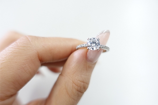 美品⭐️深夜無言購入OK⭐️K18刻印 ダイヤモンド リング 1カラット14号 D004 013刻印|K18リング|HARDOFFオフモール（オフモ