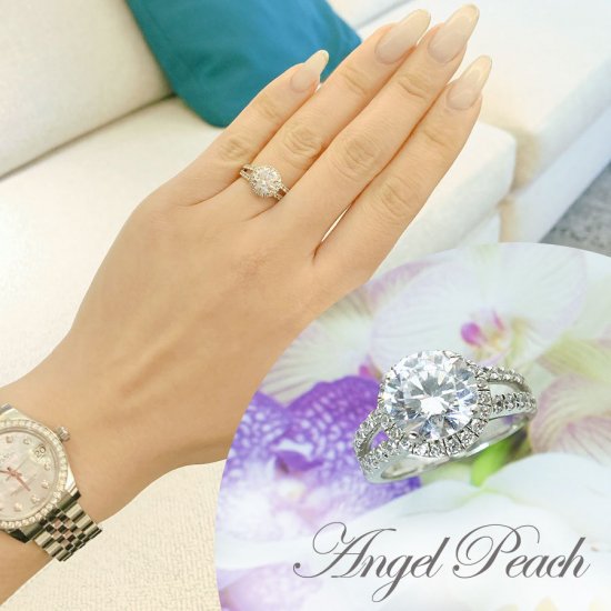 リング - 人工ダイヤモンド専門店 Angel peach