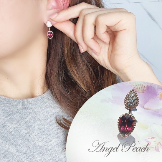 高品質の合成ダイヤモンドピアス使用のピアスなら｜Angel Peach