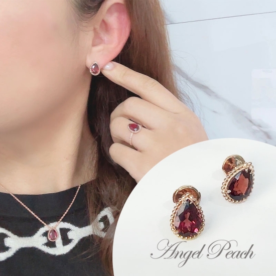 高品質の合成ダイヤモンドピアス使用のピアスなら｜Angel Peach