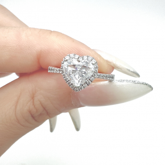 ハートシリーズ- 人工ダイヤモンド専門店 Angel peach