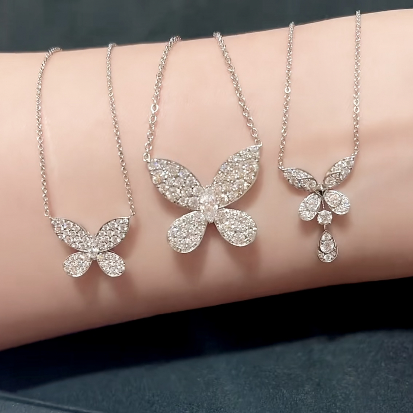 Angel Peach 蝶デザイン ネックレス Angel Peach 蝶デザイン ネックレス