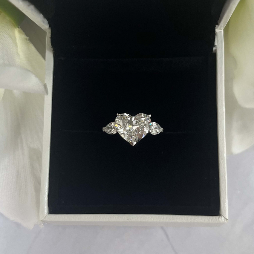 18k：オーダー】プロミスリング ハートシェイプカットリング 2ct