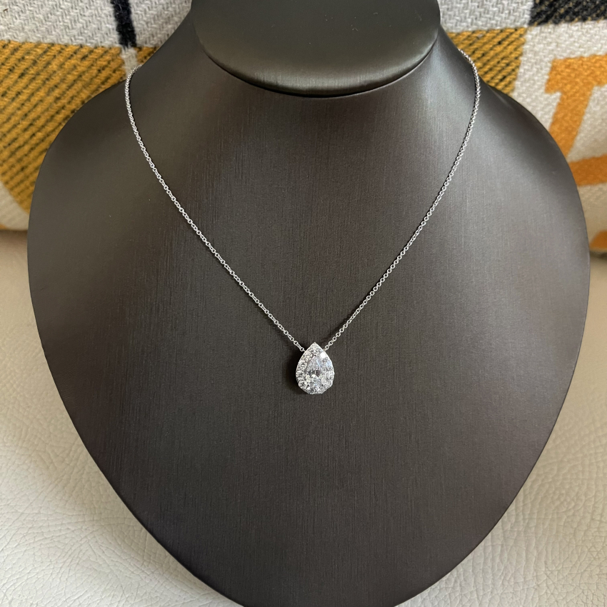 18k:オーダー】iconネックレス ペアシェイプカット 1ct ラボ 18k:オーダー】iconネックレス ペアシェイプカット 1ct ラボ