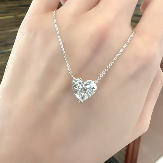LKサロン キャンラボ0.3ct ハートシェイプネックレス WG LKサロン キャンラボ0.3ct ハートシェイプネックレス WG - メルカリ